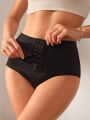 1pc Hook-Eye High Waist Shapewear Triangle Panties