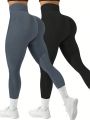 Yoga Basic Wide Waistband Sports Leggings