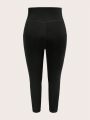 Plus 3pcs Wideband Waist Sports Leggings