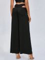 KADRDN Cut Out Waist Wide Leg Pants