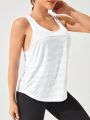 Women'S Solid Color Round Neck Loose Casual Sports Vest