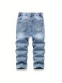 Boys' (Little) Street Style Cute Outdoor Slim Fit Stretch Jeans