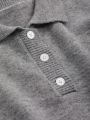 DAZY Polo Neck Drop Shoulder Sweater