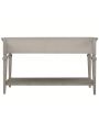 Classic Retro Style Console Table with Three Top Drawers and Open Style Bottom Shelf, Easy Assembly