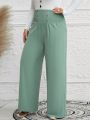 EMERY ROSE Plus Size Shirred Wide Leg Pants