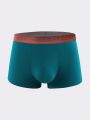 3pcs/Set Men'S Letter Detail Woven Waistband Boxer Briefs