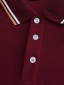 Men Striped Trim Polo Shirt