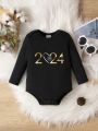 Infant Girls' Casual Long Sleeve Daily Bodysuit For Autumn