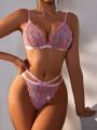 Women'S Sexy Lace Lingerie Set (Bra + Panties) 2pcs, Valentine'S Day