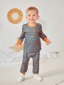 Baby Boys' Striped Printed Outfit Set