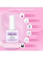 Saviland Gel X Nail Kit - Medium Almond Nail Tip and Glue Gel Kit with 30g Solid Glue Gel 6 in 1 Nail Glue Gel with Portable Nail Lamp Gel Tips Nail Extension Gel X Kit Home DIY Salon Valentines Gifts