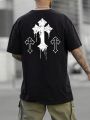 Manfinity EMRG Men's Cross Printed T-shirt