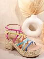 Women'S Fashionable High-Heeled Sandals That Can Be Paired Easily With Any Outfit