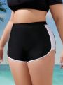 SHEIN Swim SPRTY Plus Size Colorblock Swim Bottom