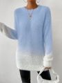 SHEIN Essnce Oversize Gradient Sweater