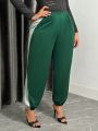 SHEIN SXY Women's Large Size Contrasting Sweatpants