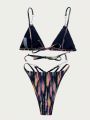 SHEIN Swim SXY Tie-Dye Two-Piece Swimsuit Set