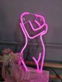 Led Woman Silhouette Neon Light Wall Mounted Night Light For Bar, Party, Bedroom Decoration