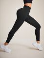 Yoga Basic High Waisted Solid Color Sports Leggings