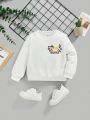 Baby Boy Letter Graphic Sweatshirt