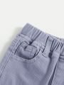 SHEIN Baby Boys' Elastic Waist Distressed Jeans