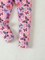 Young Girl Full Print Elastic Waist Leggings