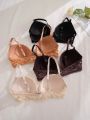 4pcs Women's Floral Lace Bra