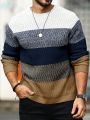 Manfinity Men'S Color Block Casual Sweater