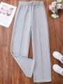 Teen Girls' Everyday Casual High Waist Wide Leg Palazzo Pants