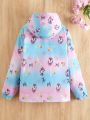 Girls' Unicorn Print Hooded Jacket (for Older Kids/youth)