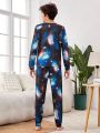 Teen Boys' Starry Sky Universe Pattern Homewear Set