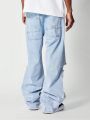 SUMWON Loose Fit Distressed Jean