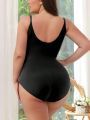 Plus Solid Cami Shapewear Bodysuit