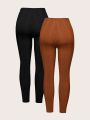 Women's Stretchy Leggings Two Piece Set