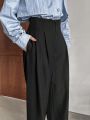 FRIFUL Women's Pleated Long Pants