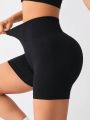 Daily&Casual Women's Solid Seamless Sports Shorts