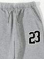 Men's Fashionable 23 Print Casual Sweatpants, Versatile Style