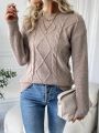 SHEIN Essnce Women's Oversized Drop Shoulder Sweater