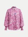 Mari Mesquita Women's Floral Print Shirt