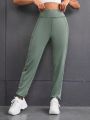 SHEIN Daily&Casual Women's Wide Waistband Jogging Pants With Phone Pocket And Elastic Cuffs