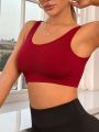 Yoga Basic Seamless Scoop Neck Sports Tank Top