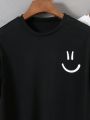 Teen Boy's 2-Pack Face Print Crewneck T-Shirt
