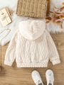 SHEIN Kids FANZEY Girls' Plush Long Sleeve Sweatshirt For Autumn And Winter