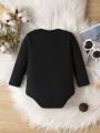 Infant Girls' Casual Long Sleeve Daily Bodysuit For Autumn