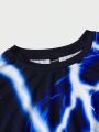 SHEIN Men Animal & Lightning Print Tee