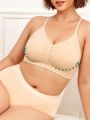 Plus Ruched Front Seamless Bra