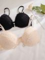 4pcs Women's Floral Lace Bra