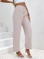 SHEIN LUNE Women's Straight Suit Pants