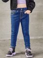 Girls' (little) Elastic Waist Skinny Jeans