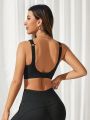 SHEIN Daily&Casual Women'S Back Support Multiple Straps Fitness Sports Bra